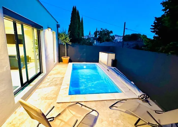 Moderne 3 Ch Piscine Privée Parking Saint-Maximin (Gard)