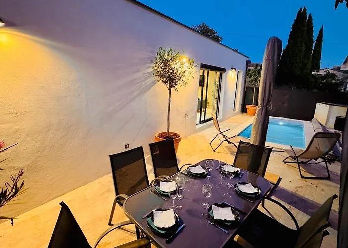 Hébergement de vacances Moderne 3 Ch Piscine Privée Parking Saint-Maximin (Gard)